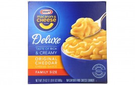 Kraft Macaroni Cheese Dinner, Deluxe Original Cheddar (Family Size)  Box  680 grams